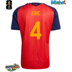 Espanja Eric Garcia #4 Kotipaita MM-kisat 2026 Lyhythihainen